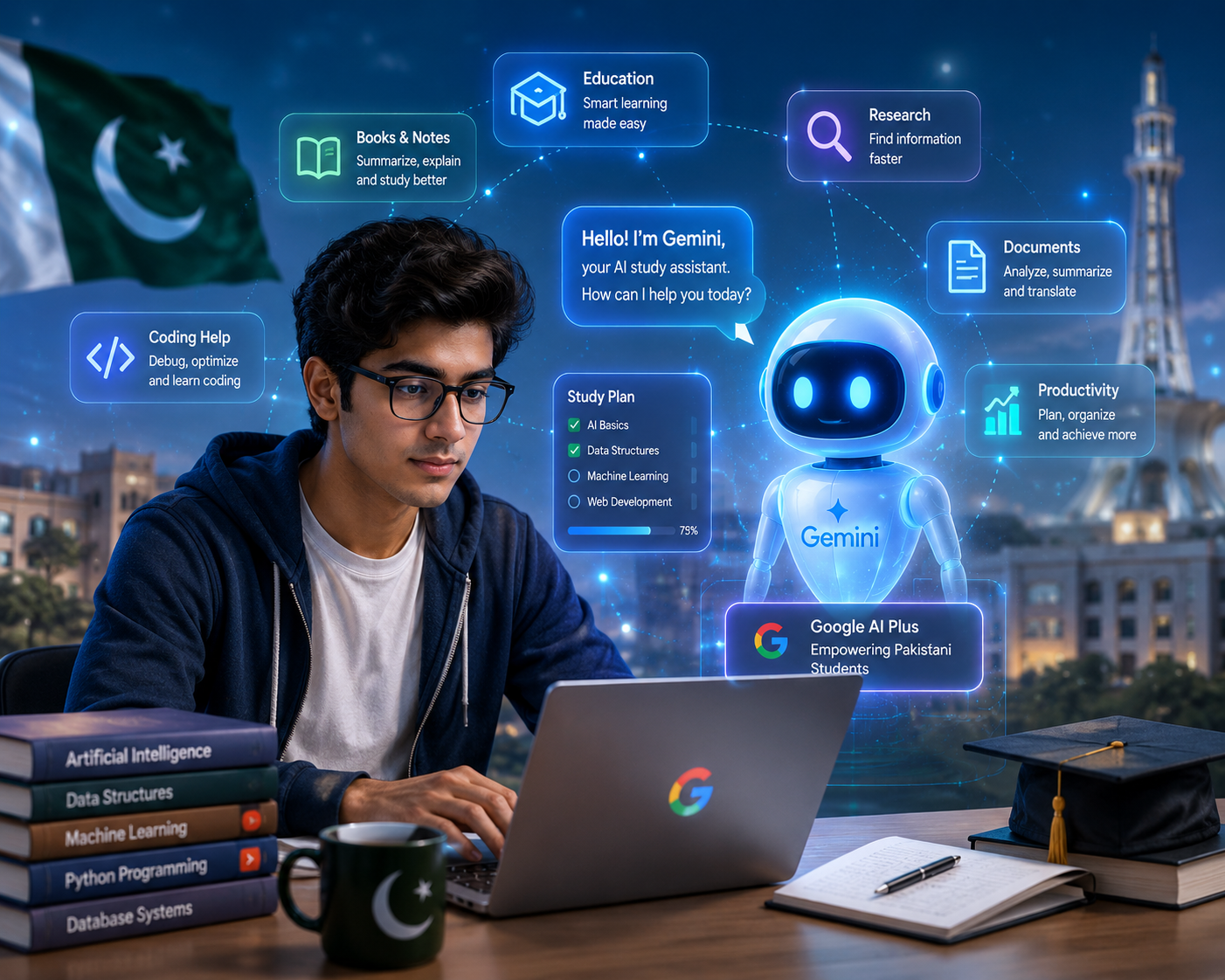 Google AI Tools Free for Pakistani Students